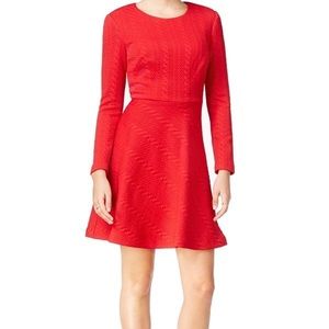 Betsey Johnson knit sweater dress in color fire